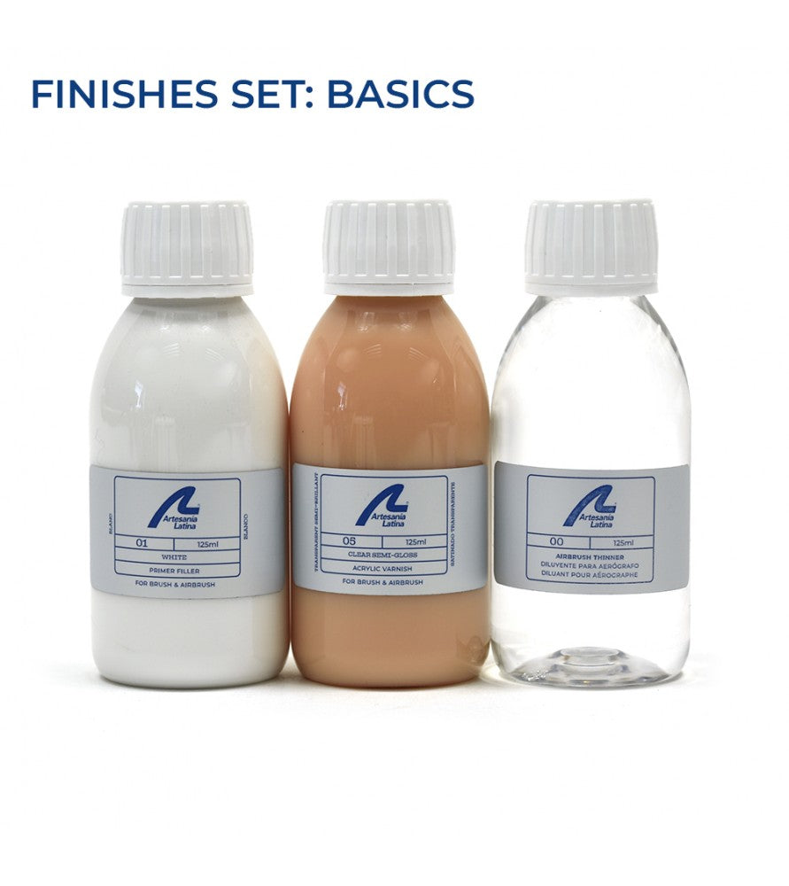 Artesania Latina 277PACKB1 ACRYLIC FINISHING SET - 3 BOTTLES 125ml