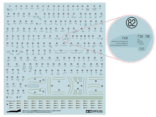 1/48 F-4 DOOR DECAL SET A