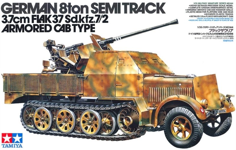1/35 GER FLAK 37 SD.KFZ. 7/2