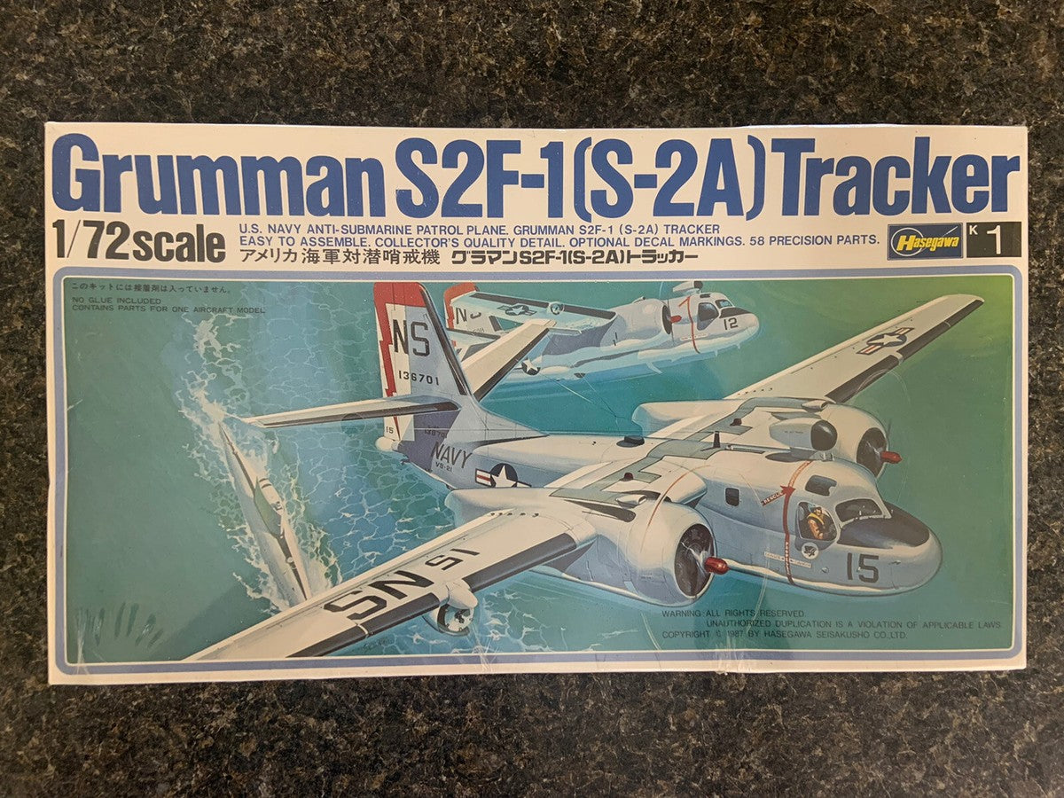 Grumman S2F-1 (S-2A) Tracker 1/72 Hasegawa K001 (FINAL SALE)