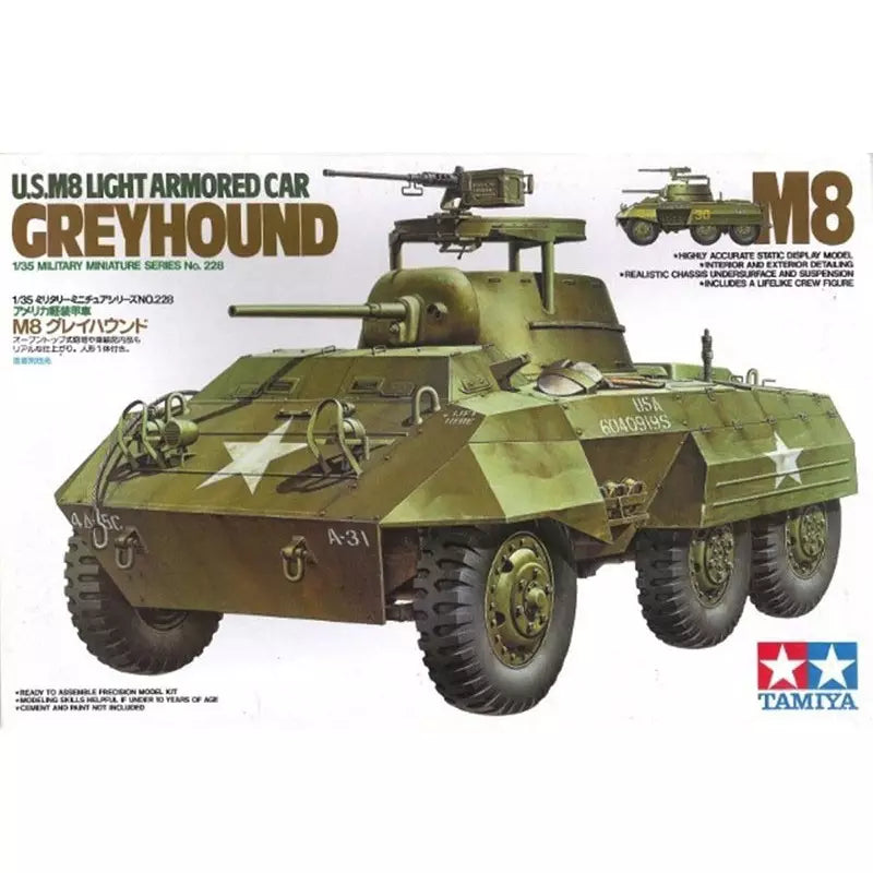 1/35 US M8 LIGHT ARMOURED CAR "GREYHOUND"