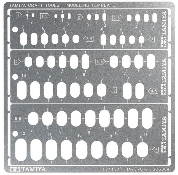 TAMIYA MODELING TEMPLATE RR 1-6