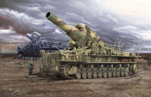 Mortier Karl-Gerät 040-041 1/35 Trumpeter 00215 (VENTE FINALE)
